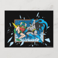 Batman y Robin Shatter Window