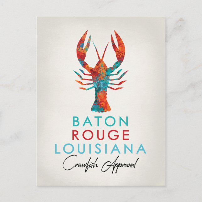 Postal Baton Rouge Louisiana Crawfish Bright (Anverso)