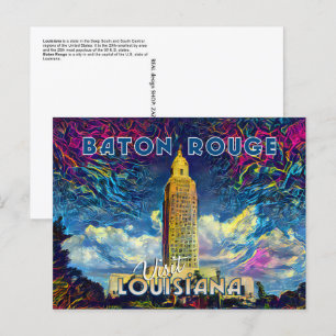 Postal Baton Rouge, Visite Louisiana...