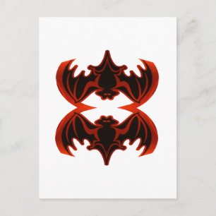 Postal Bats Buena Fortuna El MUSEO Zazzle Regalos