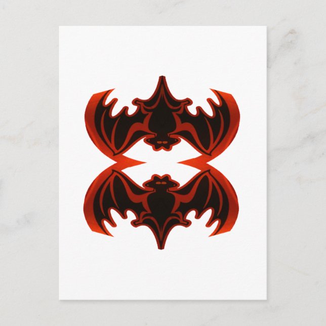 Postal Bats Buena Fortuna El MUSEO Zazzle Regalos (Anverso)