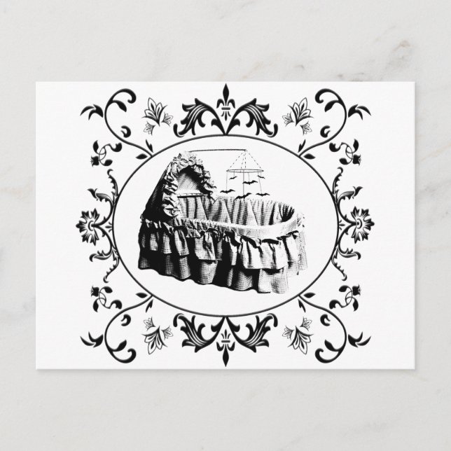 Postal Batty Bassinet gótico (Anverso)