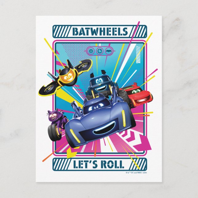 Postal Batwheels™ - ¡Vamos! (Anverso)