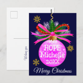 Postal Baudible de cinta rosada