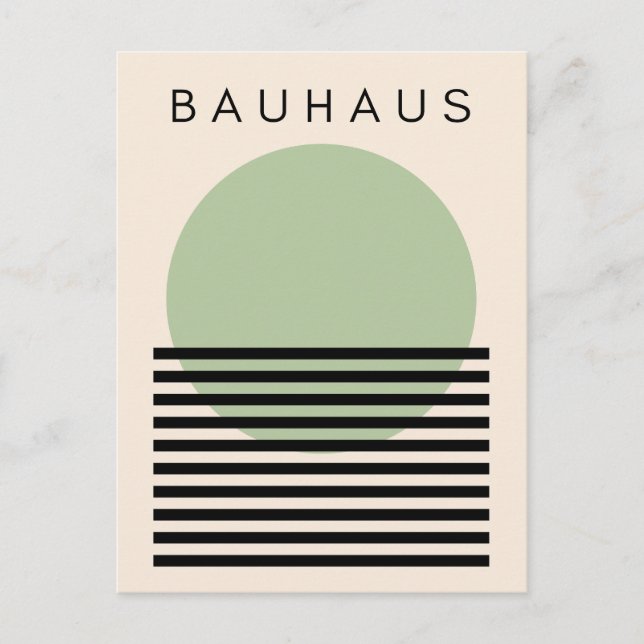 Postal Bauhaus Green Sun (Anverso)