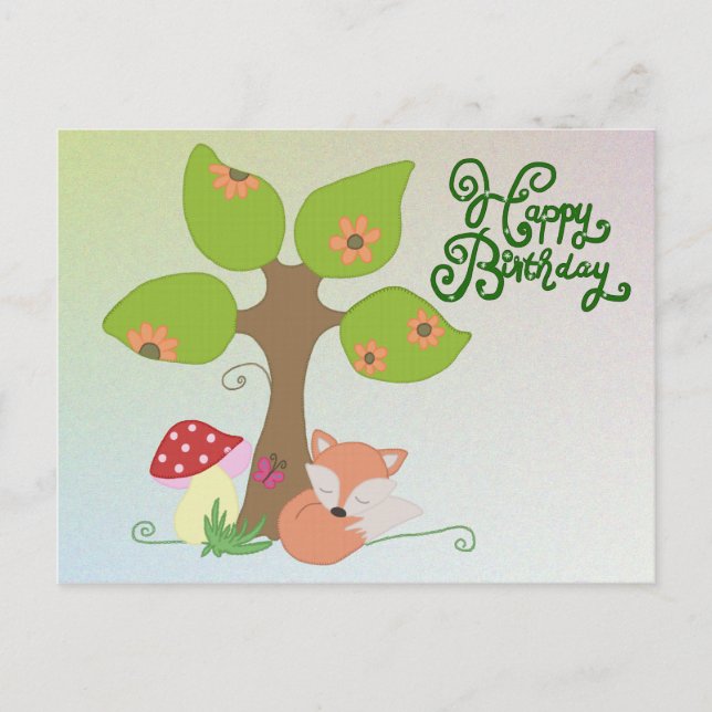 Postal Baum fuchs por término (Anverso)
