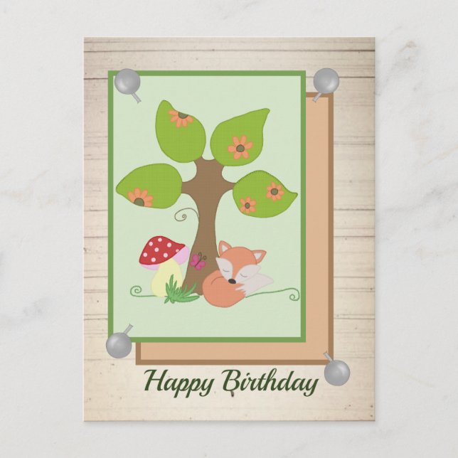 Postal Baum fuchs por término (Anverso)