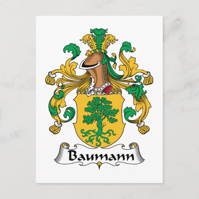 Postal Baumann Family Crest (Anverso)