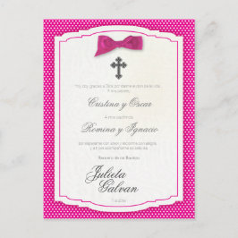 Postal Bautismo, cumpleaños, quinceañera, Boda Keepsake