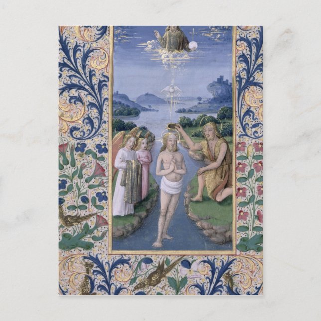 Postal Bautismo de Cristo (Anverso)