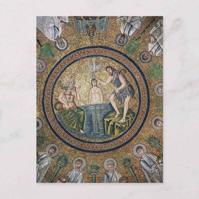 Postal Bautismo de Cristo (Anverso)