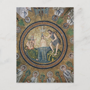 Postal Bautismo de Cristo