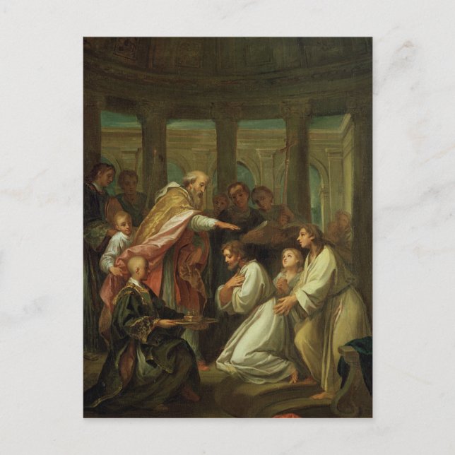 Postal Bautismo de San Agustín (Anverso)