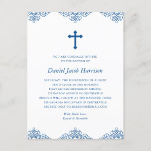 Postal Bautismo/Invitación a la cristiandad de los niños