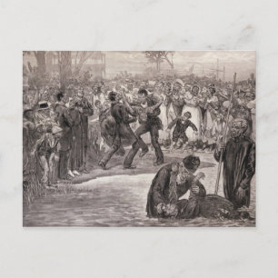 Postal Bautismo negro en Estados Unidos