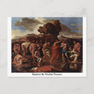 Postal Bautismo Por Nicolas Poussin
