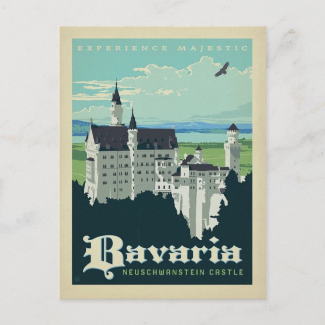 Postal Baviera | Castillo de Neuschwanstein (Anverso)