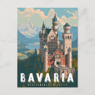 Postal Baviera: Castillo Neuschwanstein