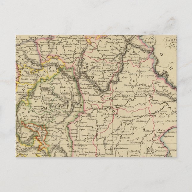 Postal Baviera, W?rttemberg y Baden Gr (Anverso)