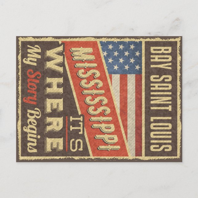 Postal Bay Saint Louis Mississippi (Anverso)