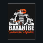 Postal Bayahibe República Dominicana - Retro Viñeta 60<br><div class="desc">Diseño de la playa de Bayahibe. Bayahibe es una ciudad turística de la costa caribeña de la República Dominicana. Diseño de atardeceres con tu playa y mar DR,  ideal para los amantes de la playa dominicana,  sobre todo a los amantes de la playa Bayahibe.</div>