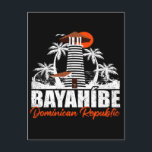 Postal Bayahibe República Dominicana - Retro Viñeta 60<br><div class="desc">Diseño de la playa de Bayahibe. Bayahibe es una ciudad turística de la costa caribeña de la República Dominicana. Diseño de atardeceres con tu playa y mar DR,  ideal para los amantes de la playa dominicana,  sobre todo a los amantes de la playa Bayahibe.</div>