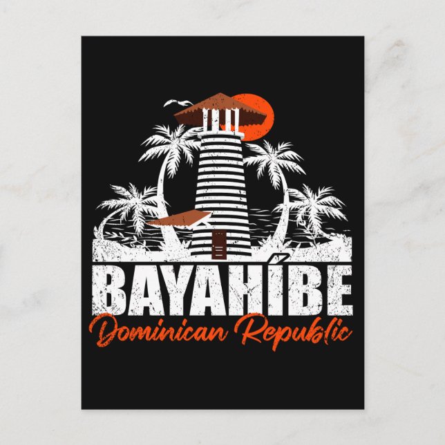 Postal Bayahibe República Dominicana - Retro Viñeta 60 (Anverso)