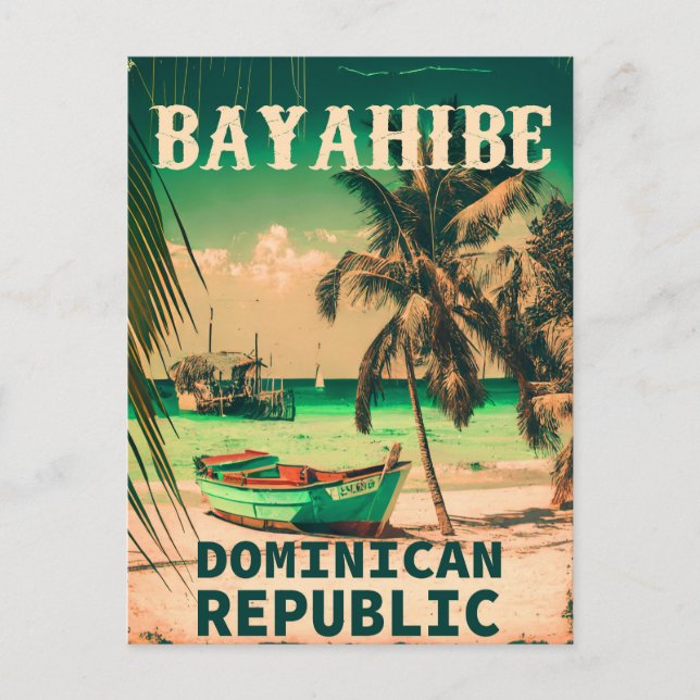 Postal Bayahibe República Dominicana - Retro Viñeta 60 (Anverso)