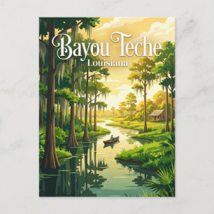 Postal Bayou Teche Luisiana