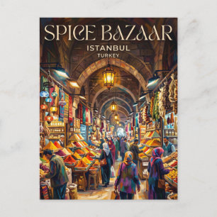 Postal Bazar de las Especias Turquía