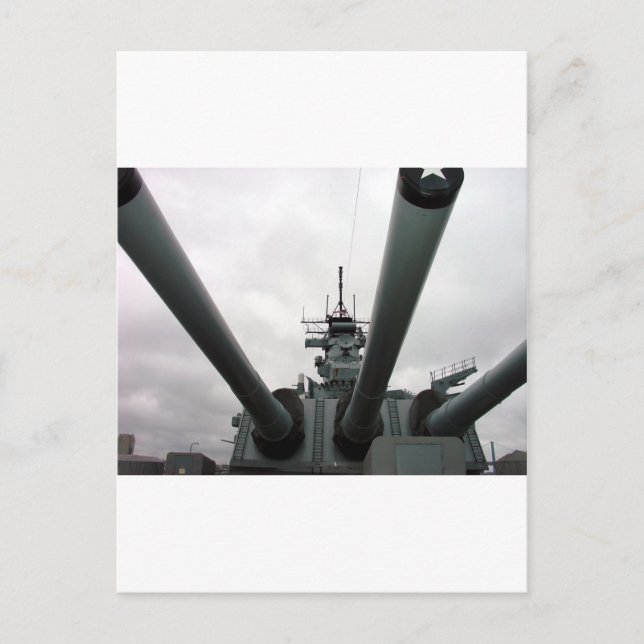 Postal BB-62 Battleship New Jersey (Anverso)