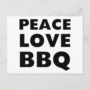 Postal BBQ de amor por la paz