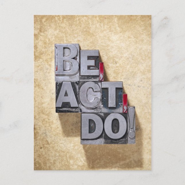 Postal Be, Act, Do (Anverso)