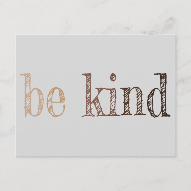 Postal Be Kind Melanin (Anverso)