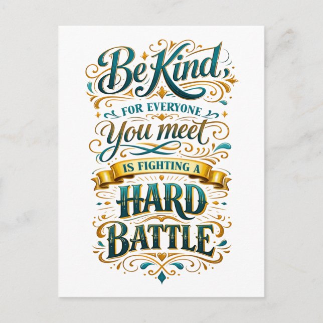 Postal "Be Kind" Postcard (Anverso)