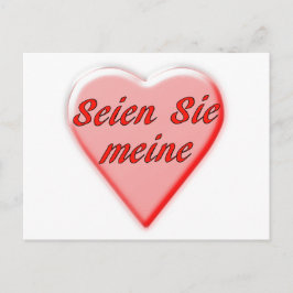Postal Be Mine card