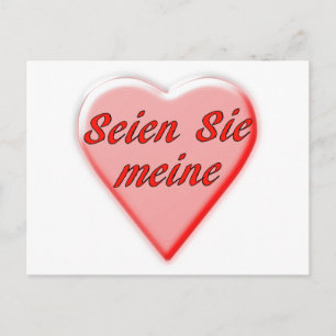 Postal Be Mine card
