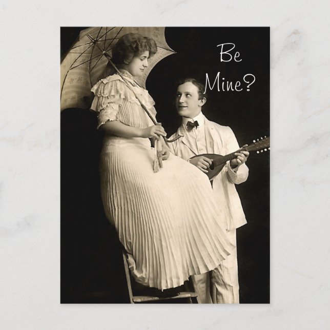 Postal Be Mine Serenade (Anverso)