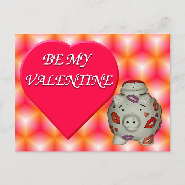 Postal Be My Valetine (Anverso)