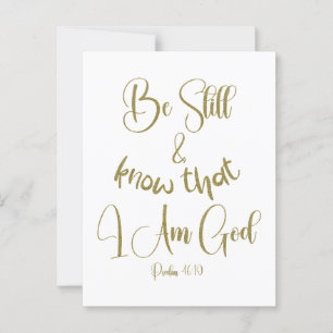 Postal Be Still KJV Bible Vers