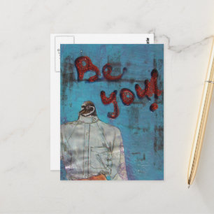 Postal Be You Penguin Mixed Media
