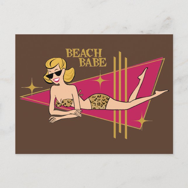 Postal Beach Babe (Anverso)
