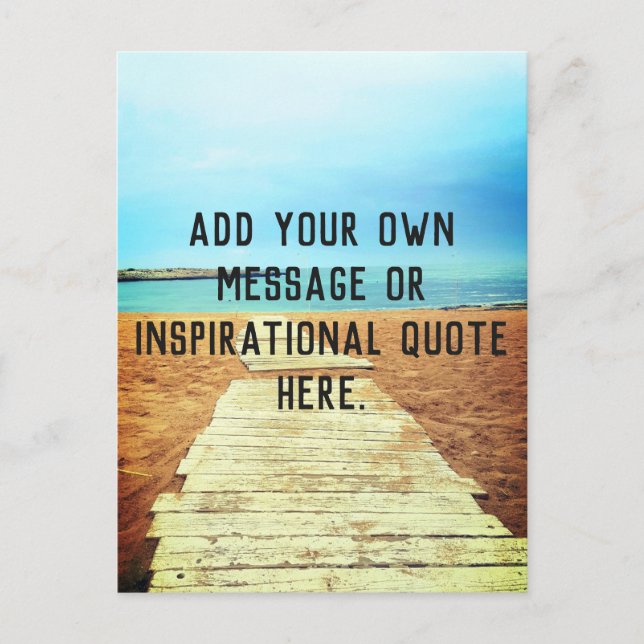 Postal Beach Boardwalk - Añade tu propio mensaje o presup (Anverso)