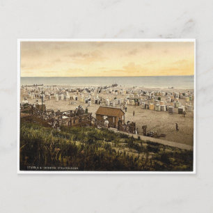 Postal Beach, Borkum, Schleswig-Holstein, Alemania rara P