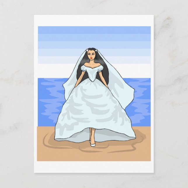 Postal Beach Bride (Anverso)
