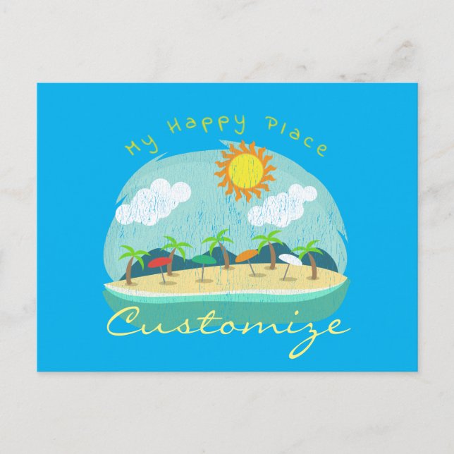 Postal Beach Happy Place Thunder_Cove (Anverso)