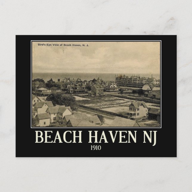 Postal Beach Haven, New Jersey, Vintage (Anverso)