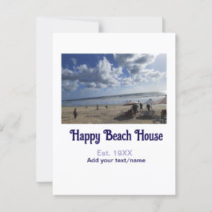 Postal Beach house est. Añadir longitud de la latitud de