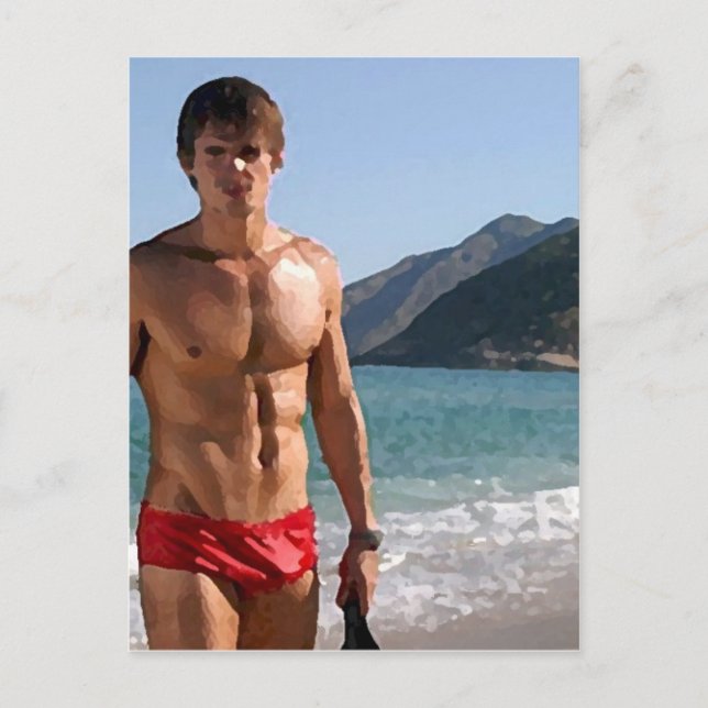 Postal Beach Hunk (Anverso)