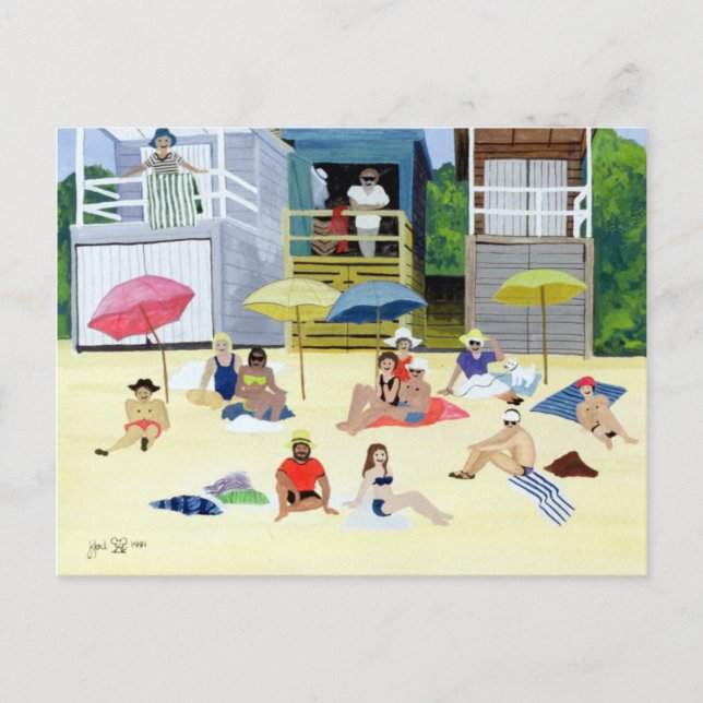 Postal Beach Huts 1991 (Anverso)